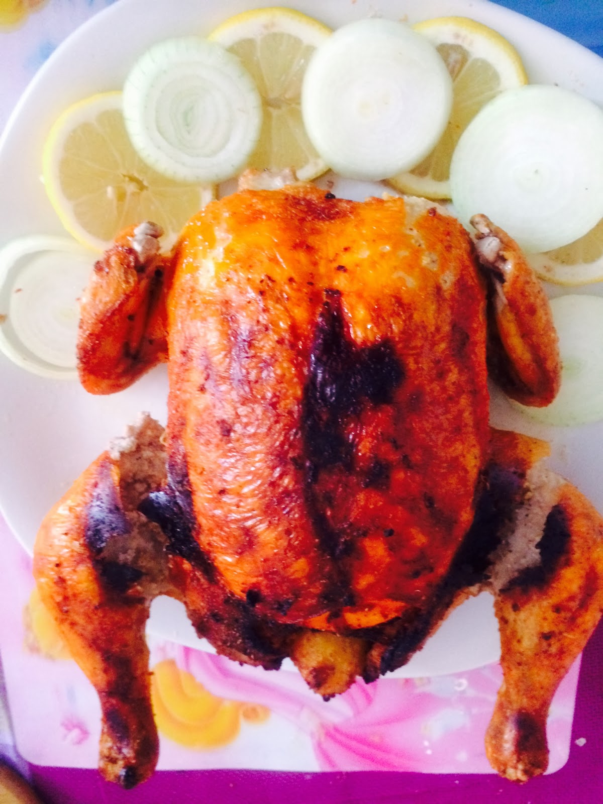 My Kitchen's Aroma Whole chicken roast indian style