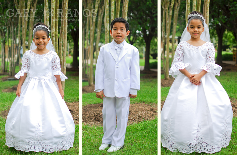 Gary Ranos Photography and Design Lopez Triplets Communion Session