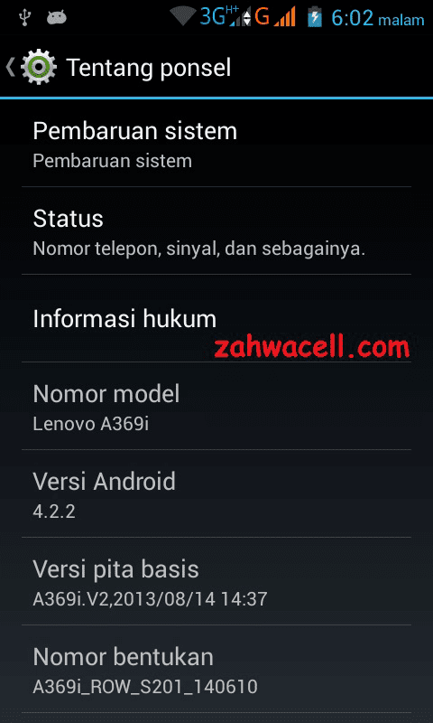 Cara Flash Hp Lenovo A369I - Zahwa Cell