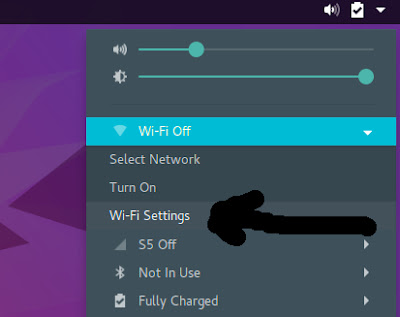 Ubuntu Gnome Wifi Setting