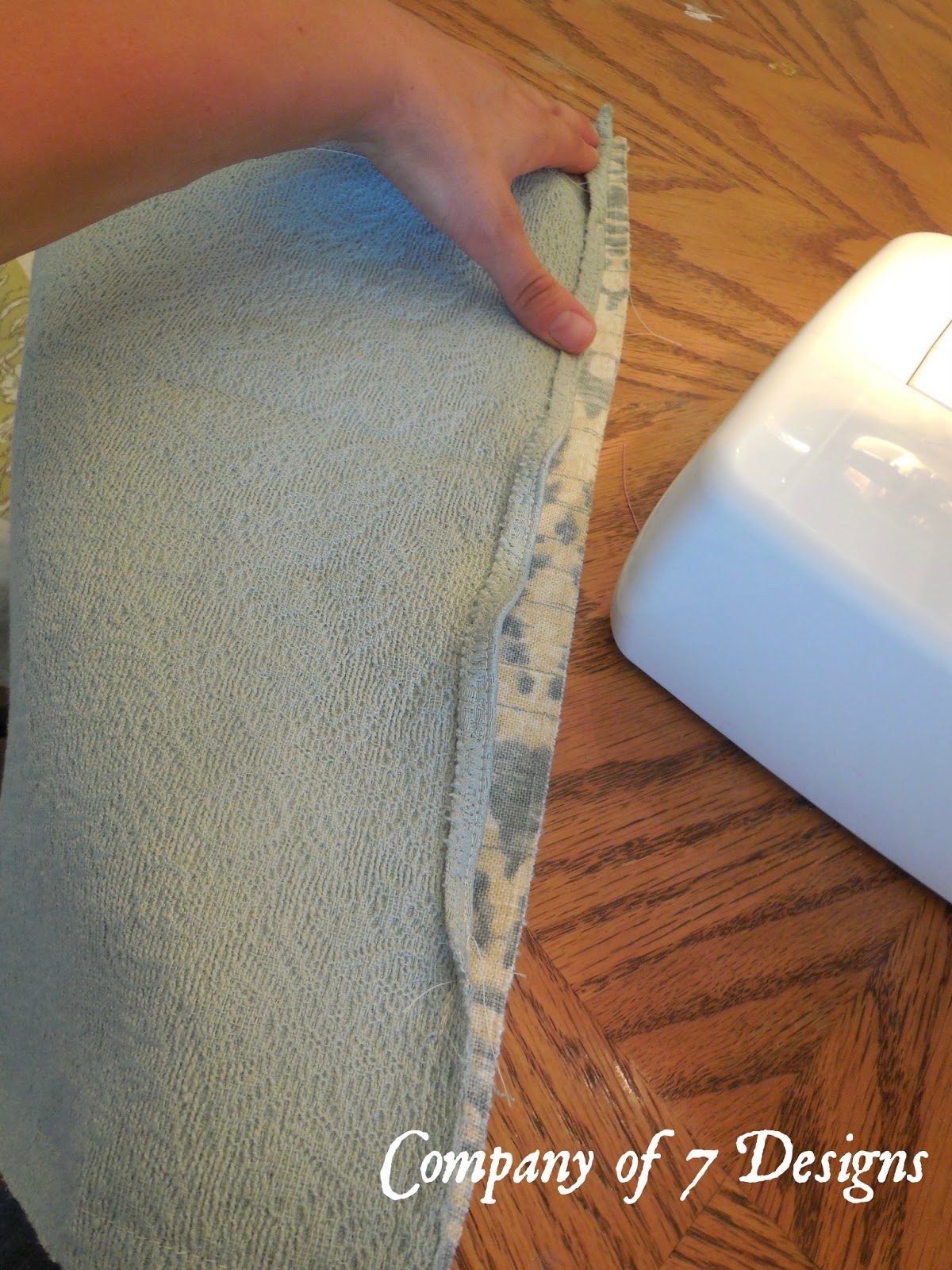 Company of 7 Designs Easy NO ZIPPER Slipcover Pillows Tutorial