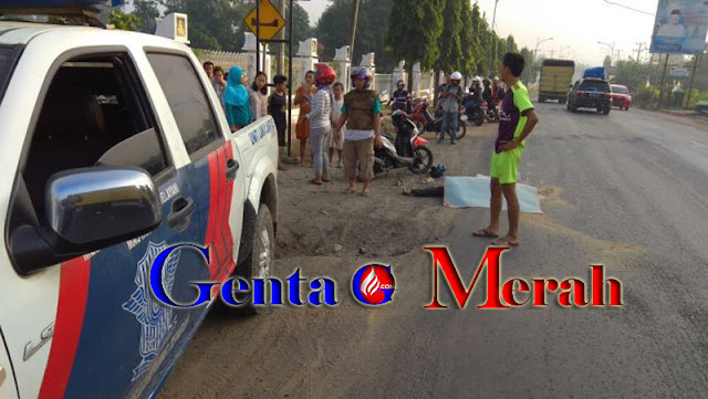 Hindari Lobang, Pengendara Beat Terjatuh, Istri dan Anaknya Terlimpis Truk Tewas