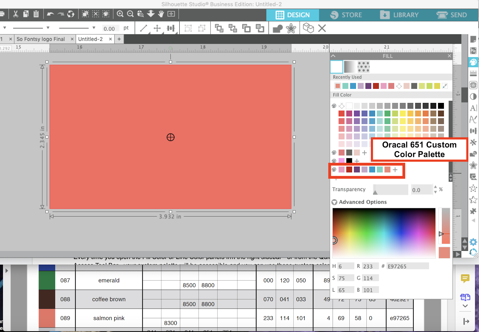 silhouette studio fill color silhouette studio fill color