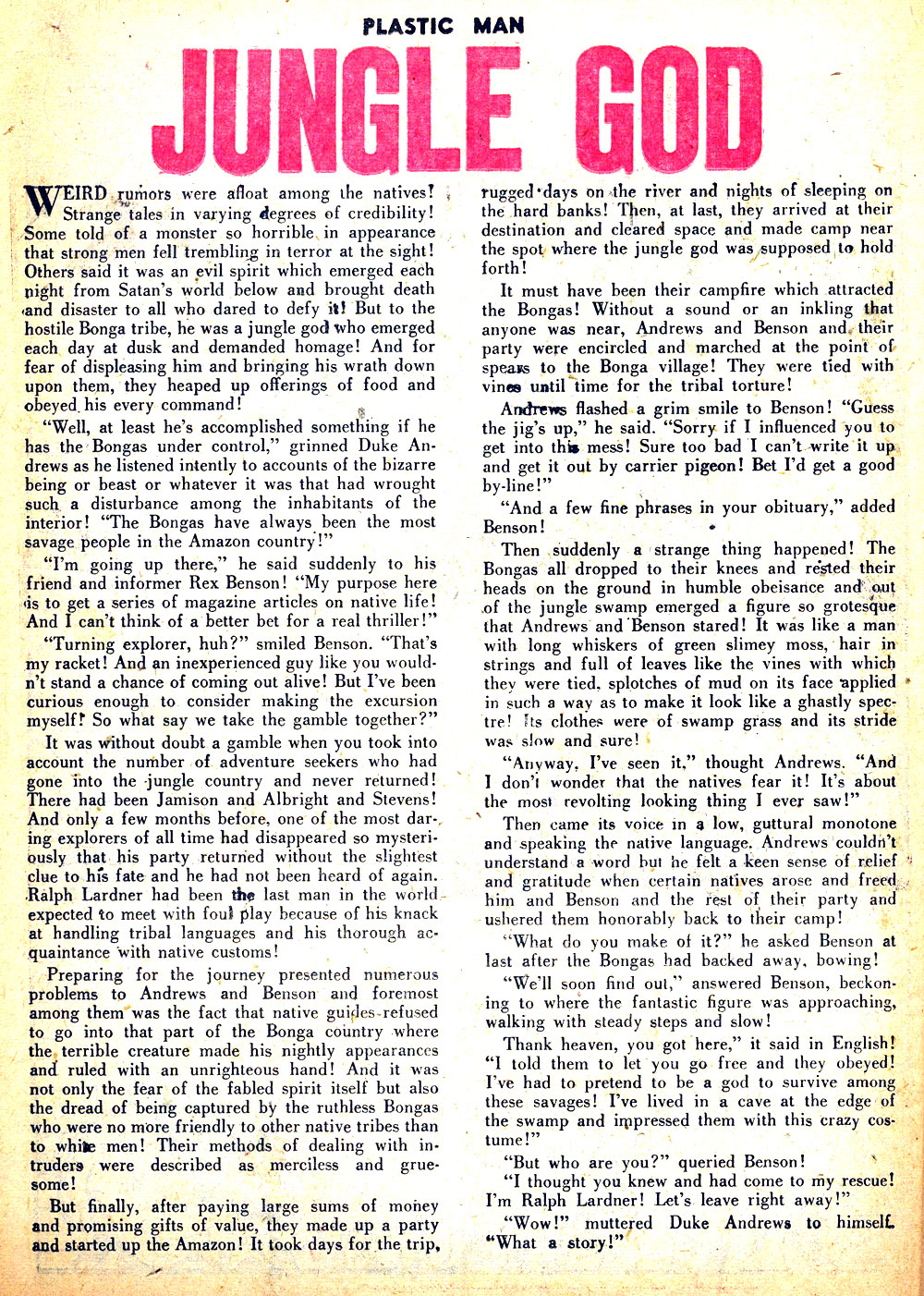 Read online Plastic Man (1943) comic -  Issue #32 - 27