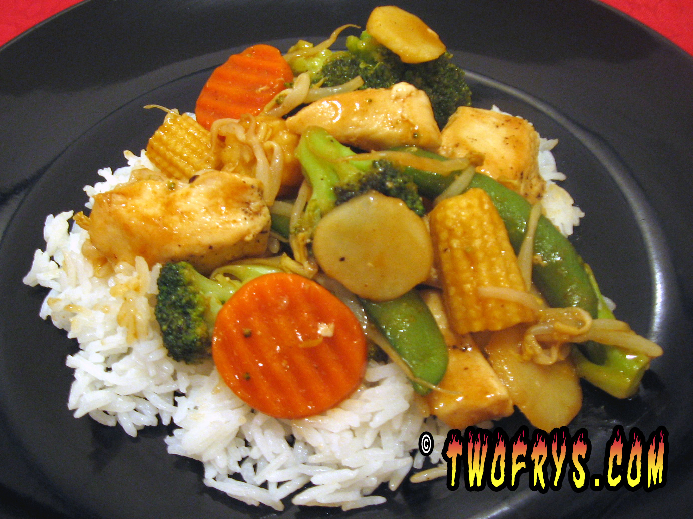 Two Frys Oriental StirFry Chicken 'N' Jasmine Rice©