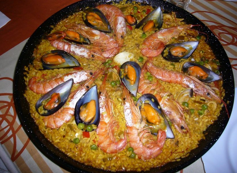 juanita ideas para el hogar PAELLA DE MARISCOS