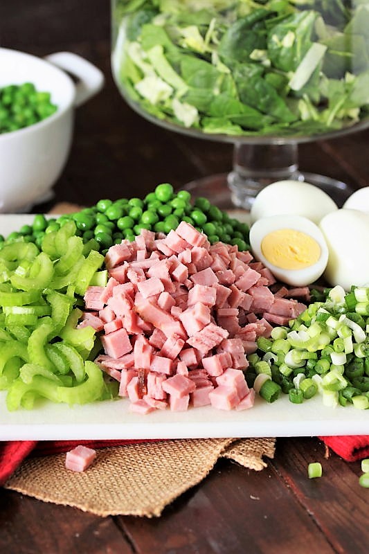 MakeAhead Layered Spinach Salad {For a Crowd}