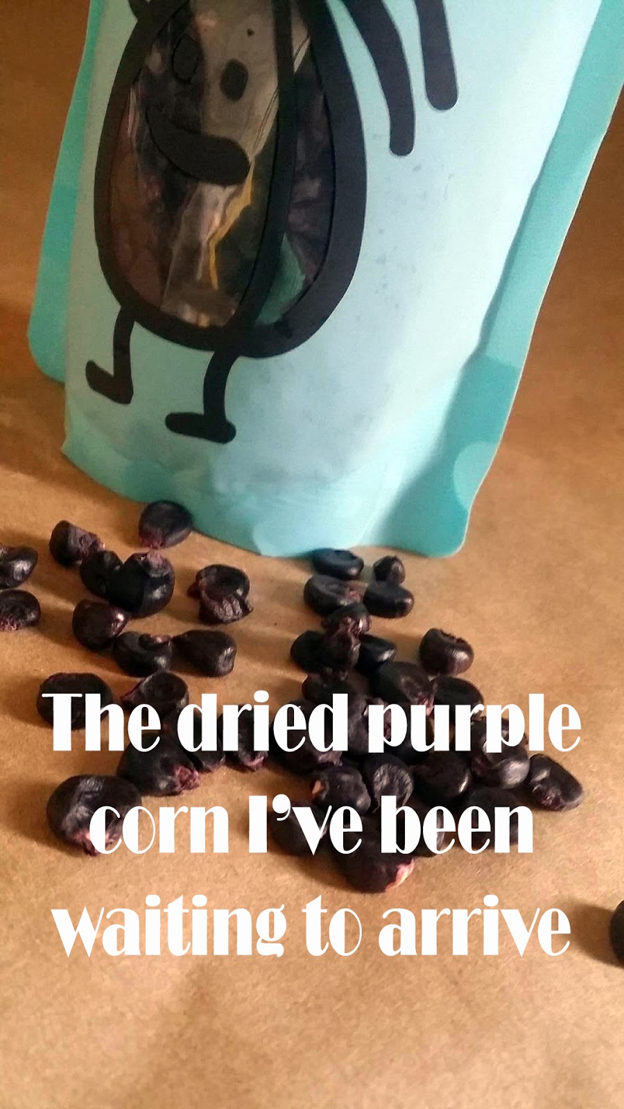 Purple cornbread recipe and purple corn product review Hippie Chic's