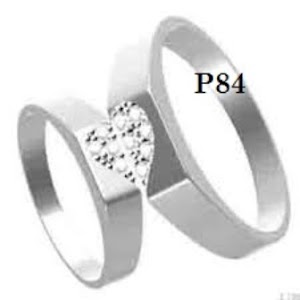 Cincin Tunangan Couple perak Love Cincin Tunangan Couple perak Love