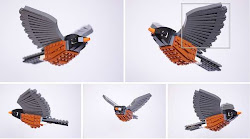 lego bird north sculptures american series birds flying feathery project arrow forward