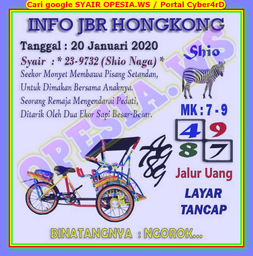 1 New Message Kode Syair Hongkong 20 Januari 2020 Forum Syair Togel Hongkong Singapura Sydney