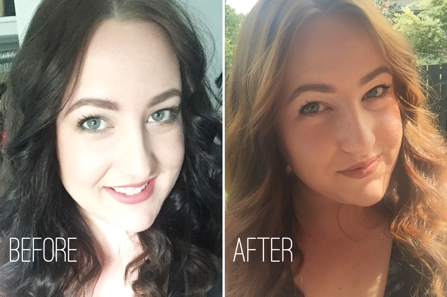 baking soda lighten hair before after