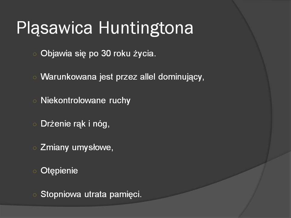 Mutacje Prezentacja o chorobach dziedziczonych