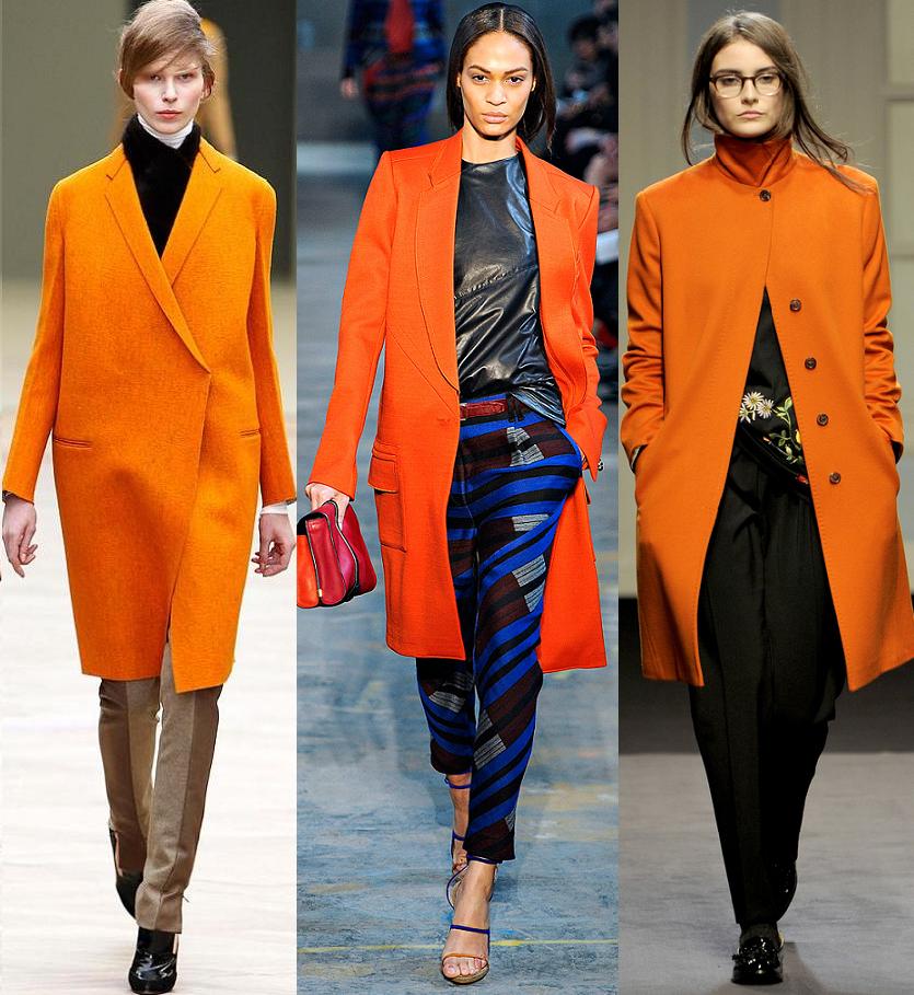 Fashion & Lifestyle: Orange Coats Fall 2011 Womenswear