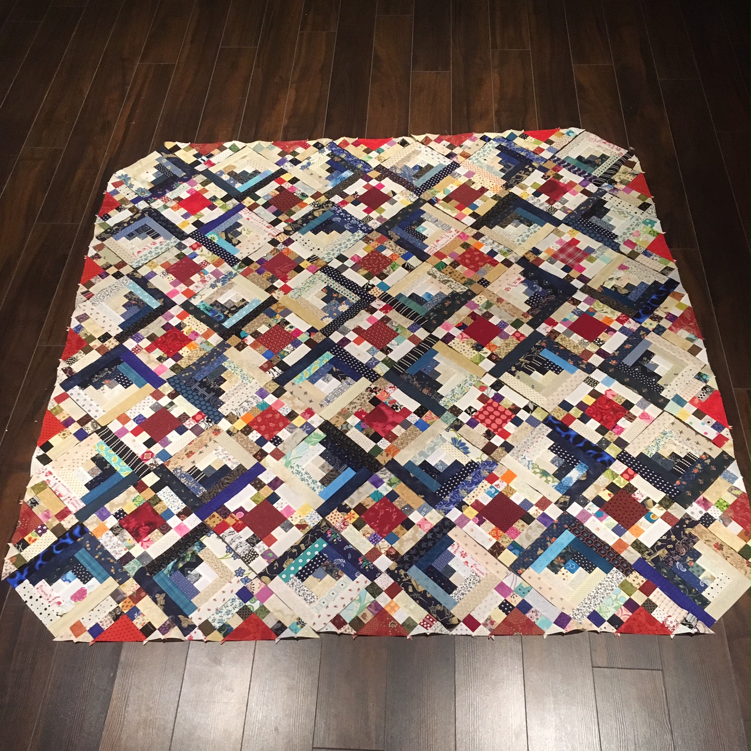 Ariane Quilts Idaho Square Dance quilt progress