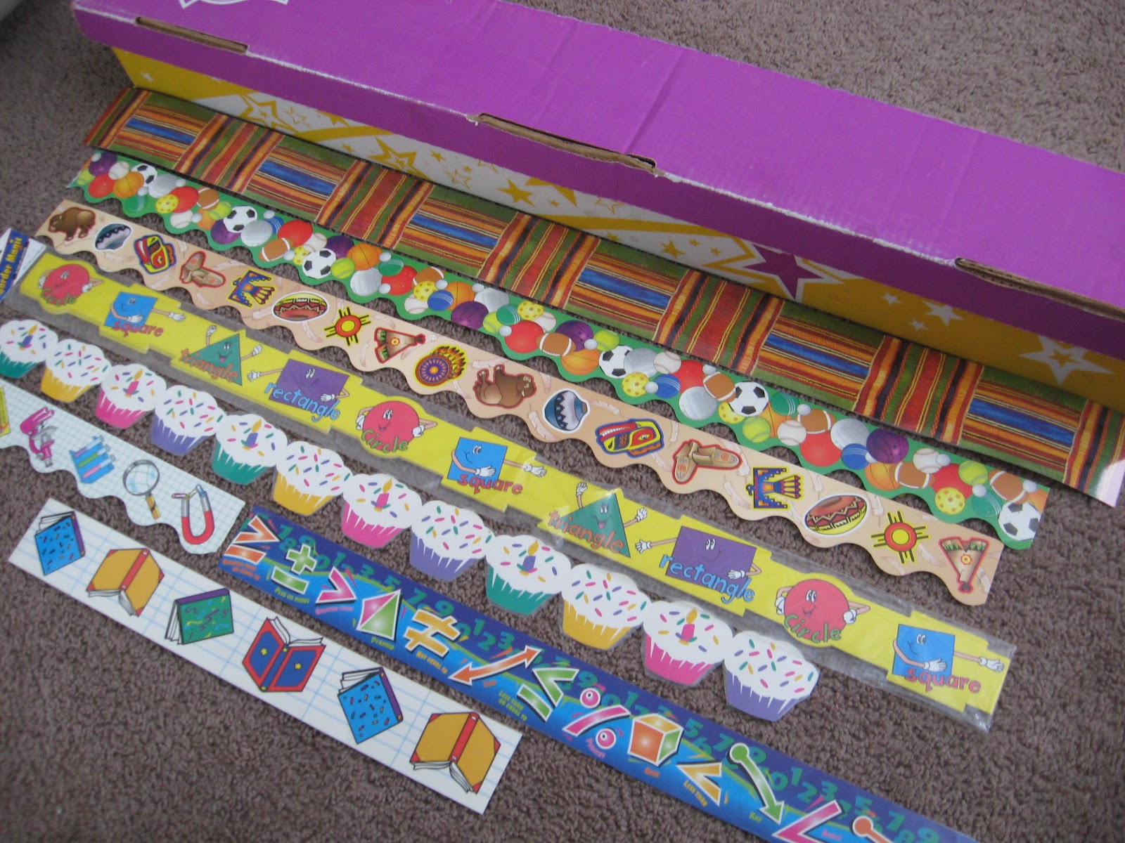 Items for Craigslist Box of Bulletin Board Borders 15