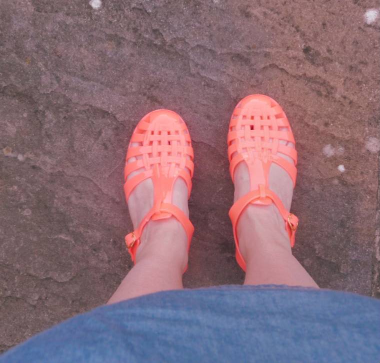 next jelly sandals