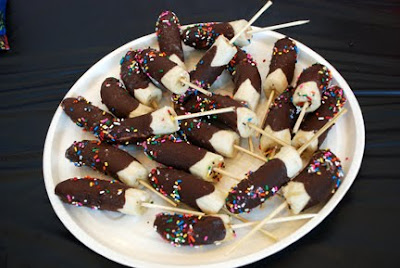 chocolate frozen bananas