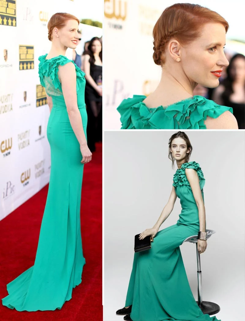 Jessica Chastain in Nina Ricci – 2014 Critics’ Choice Movie Awards