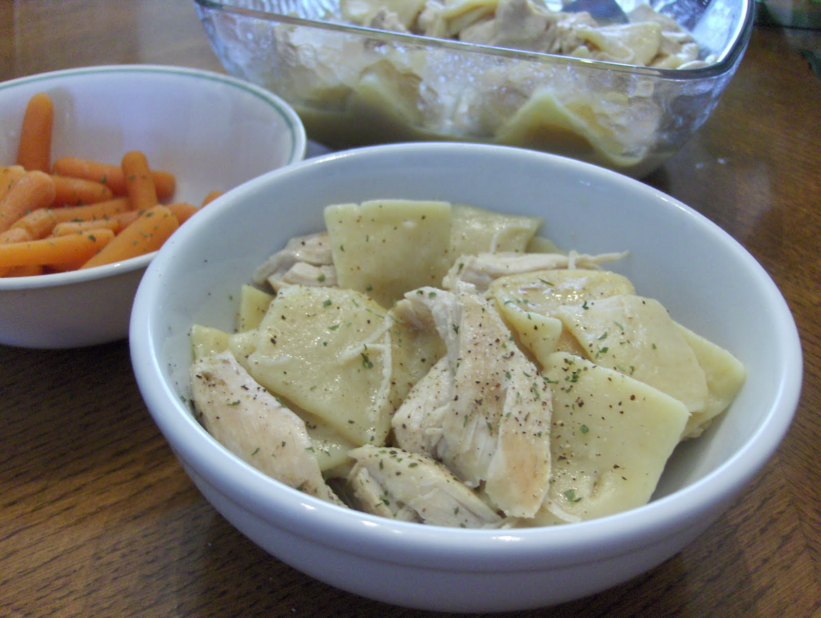 Diab2Cook Chicken and Homestyle Flat Dumplings w/ Carrots