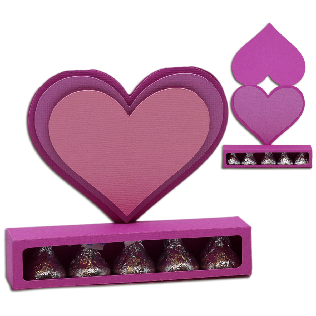 Bits of Paper Valentine Candy Boxes