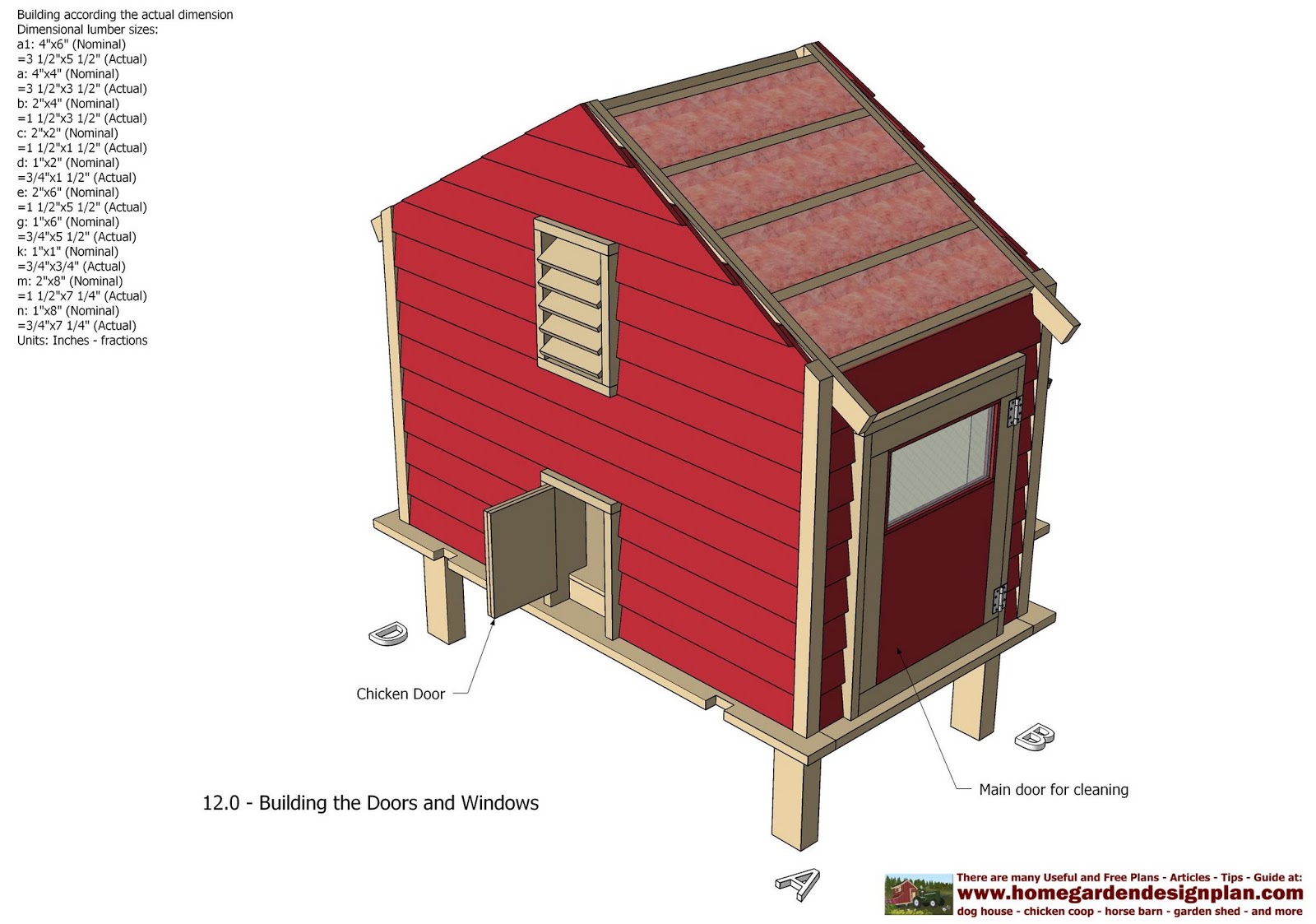 S110 Chicken Coop Plans Construction Chicken Coop Design How To Build A