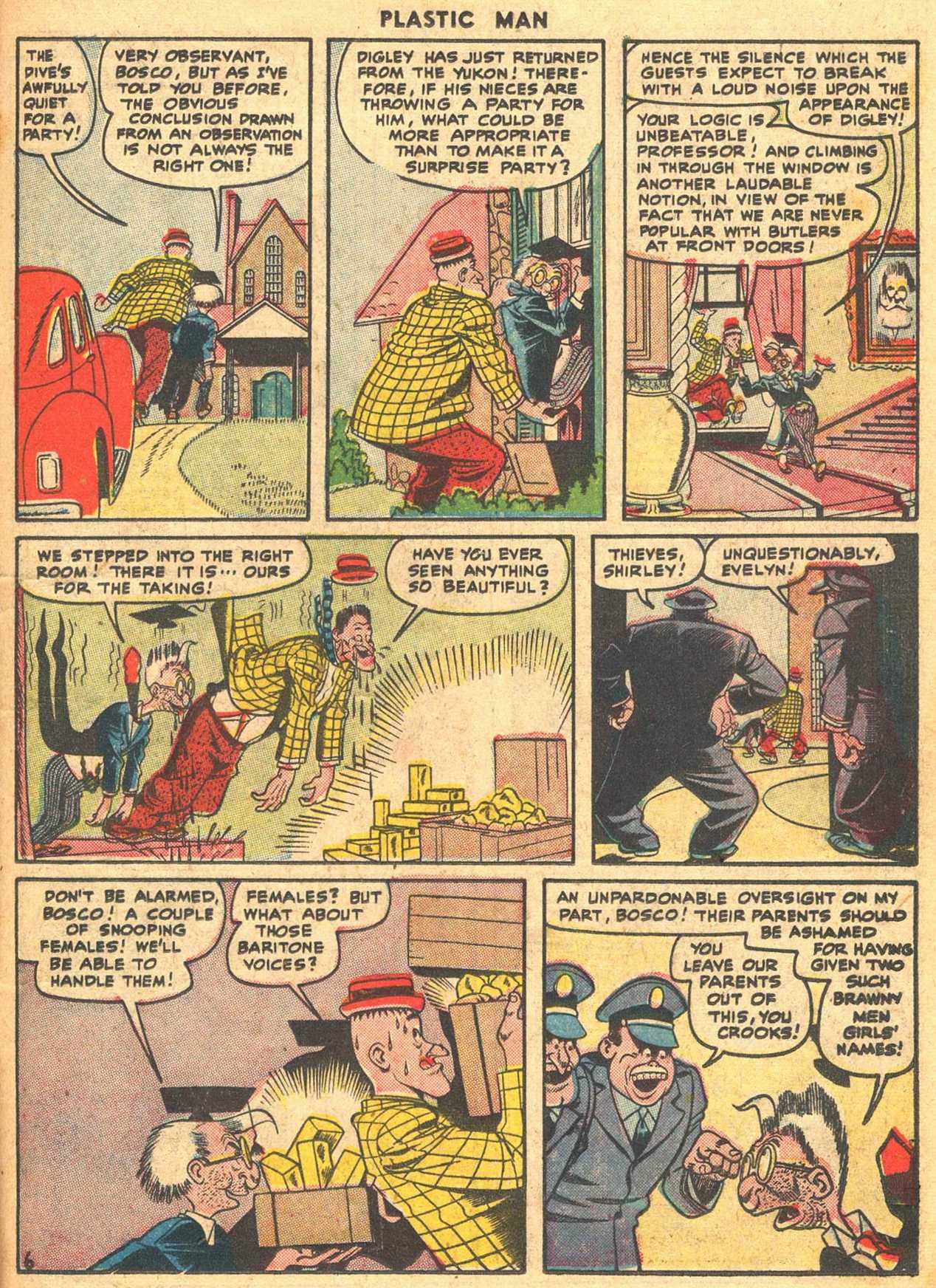 Read online Plastic Man (1943) comic -  Issue #7 - 31
