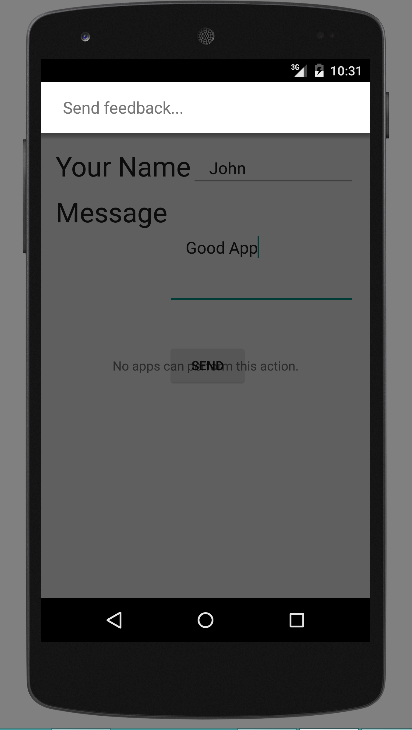 android studio intent email android studio intent email