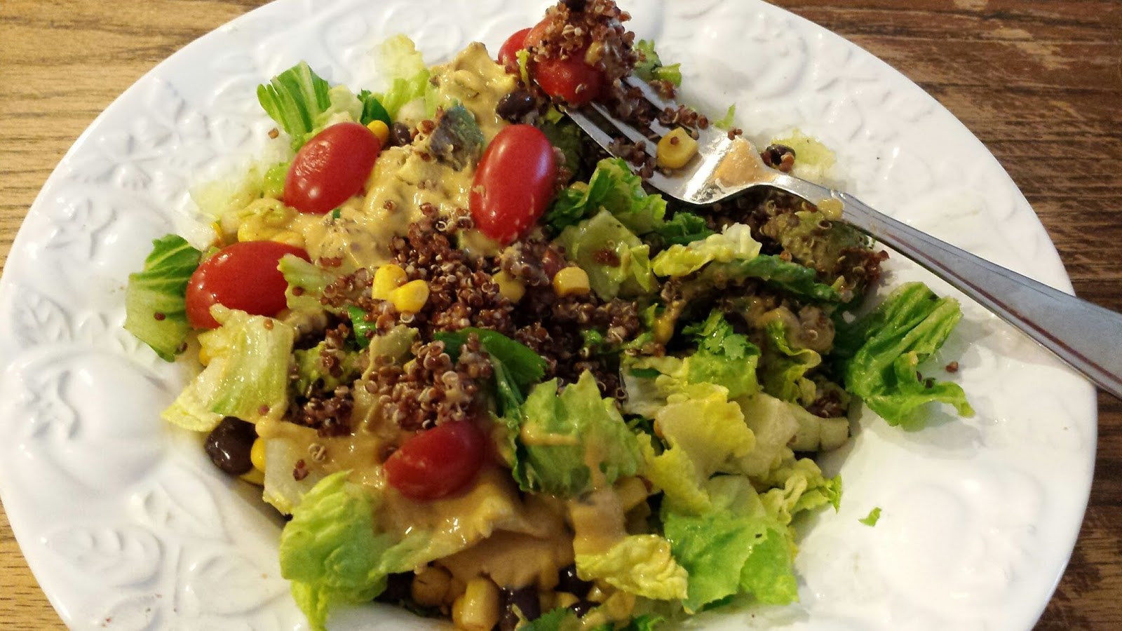 west side baker Mexican Quinoa Salad with Orange Lime Dressing