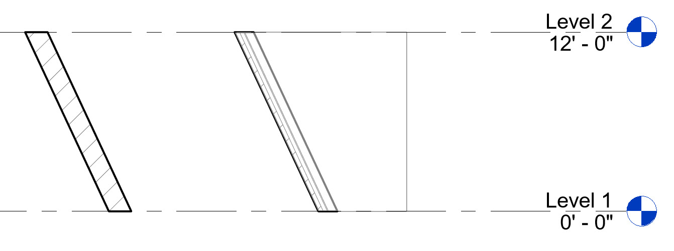 BIM Chapters Creating Sloped or Slanted Walls in Revit