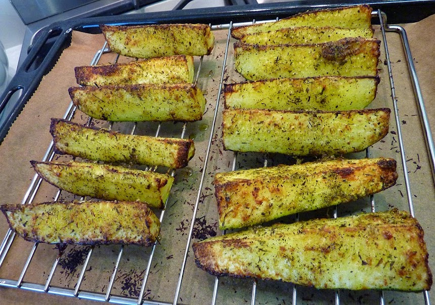 Living the life in SaintAignan Ovenroasted zucchini spears with
