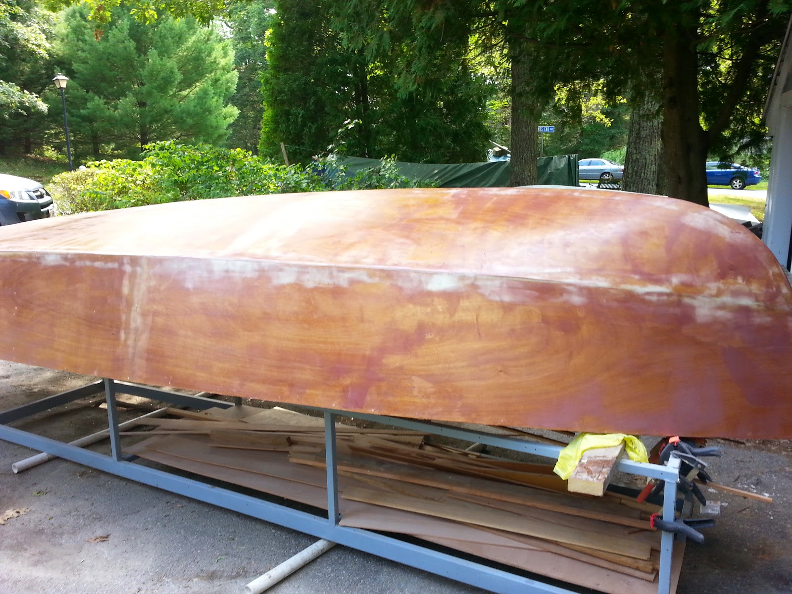 Boat building projects Fairing and keel