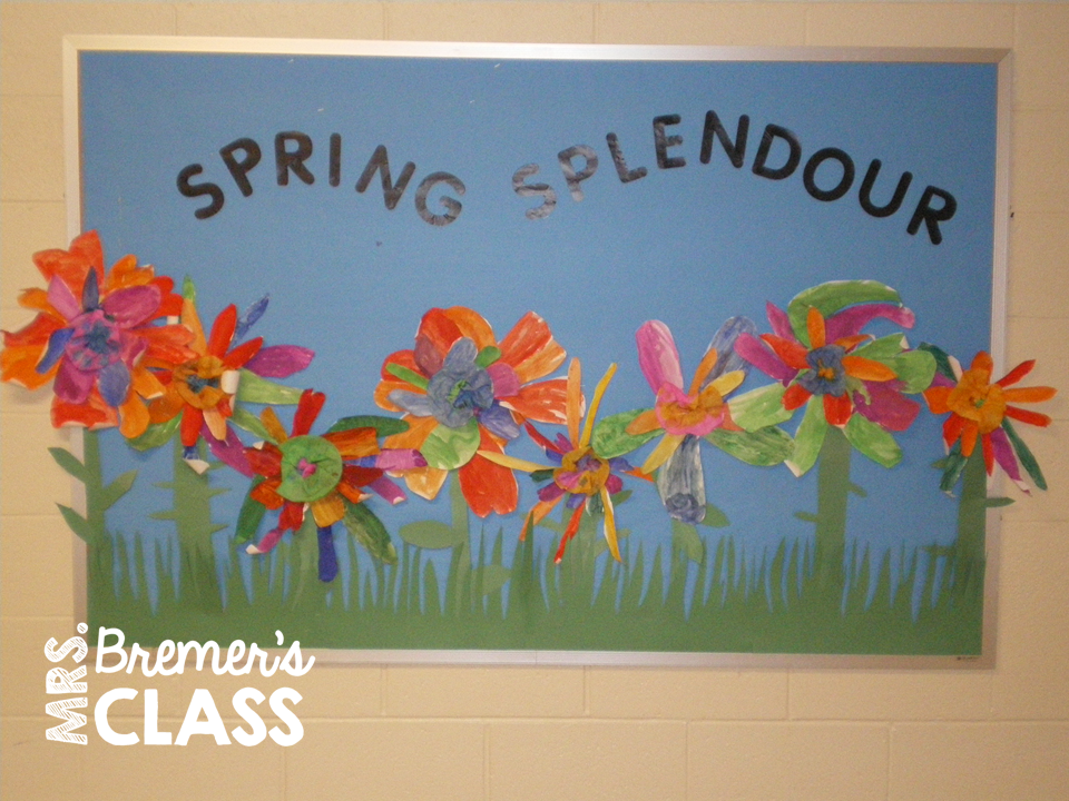 Mrs. Bremer's Class Spring Flowers Art Activity