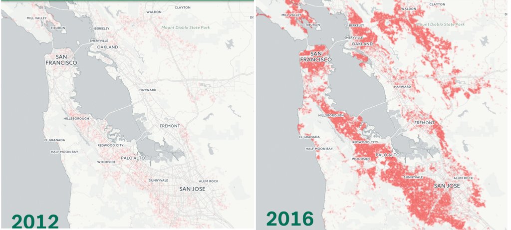 Bay Area homes valued above $1 million