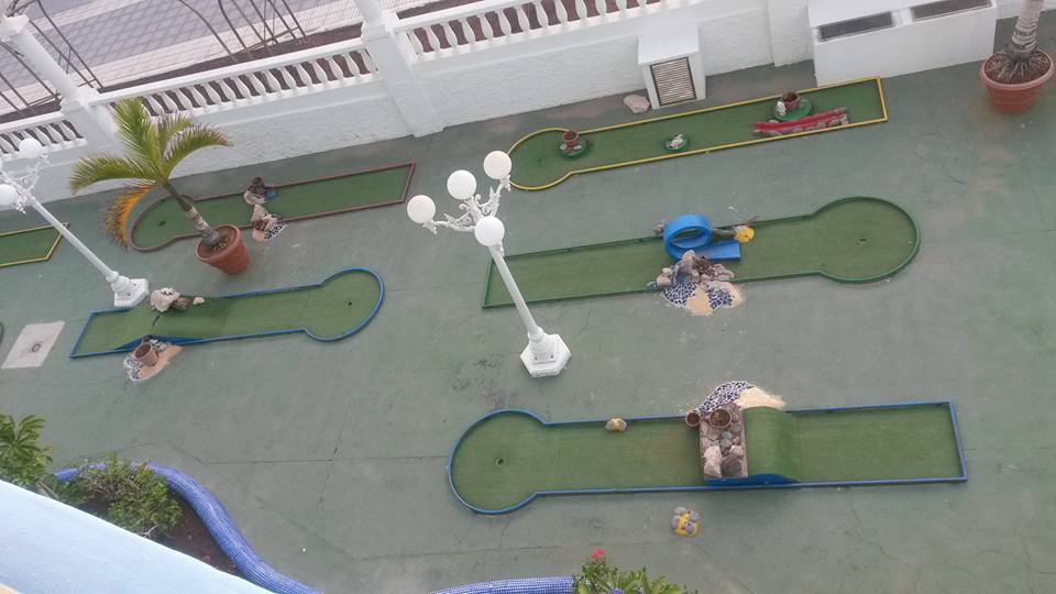 The Ham and Egger Files Mini Golf at the Mediterranean Palace Hotel in