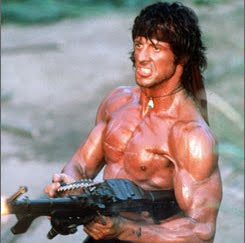 View Sylvester Stallone Rambo 2 Workout Background