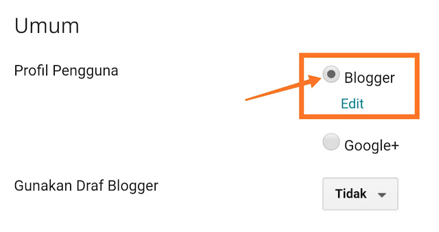 Cara ubah profil google plus ke Blogger