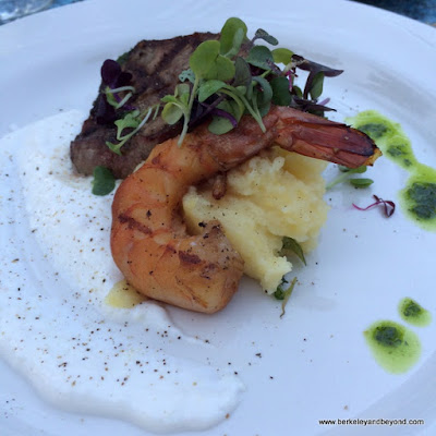 baby surf and turf at Benbow Historic Inn restaurant in Garberville, California