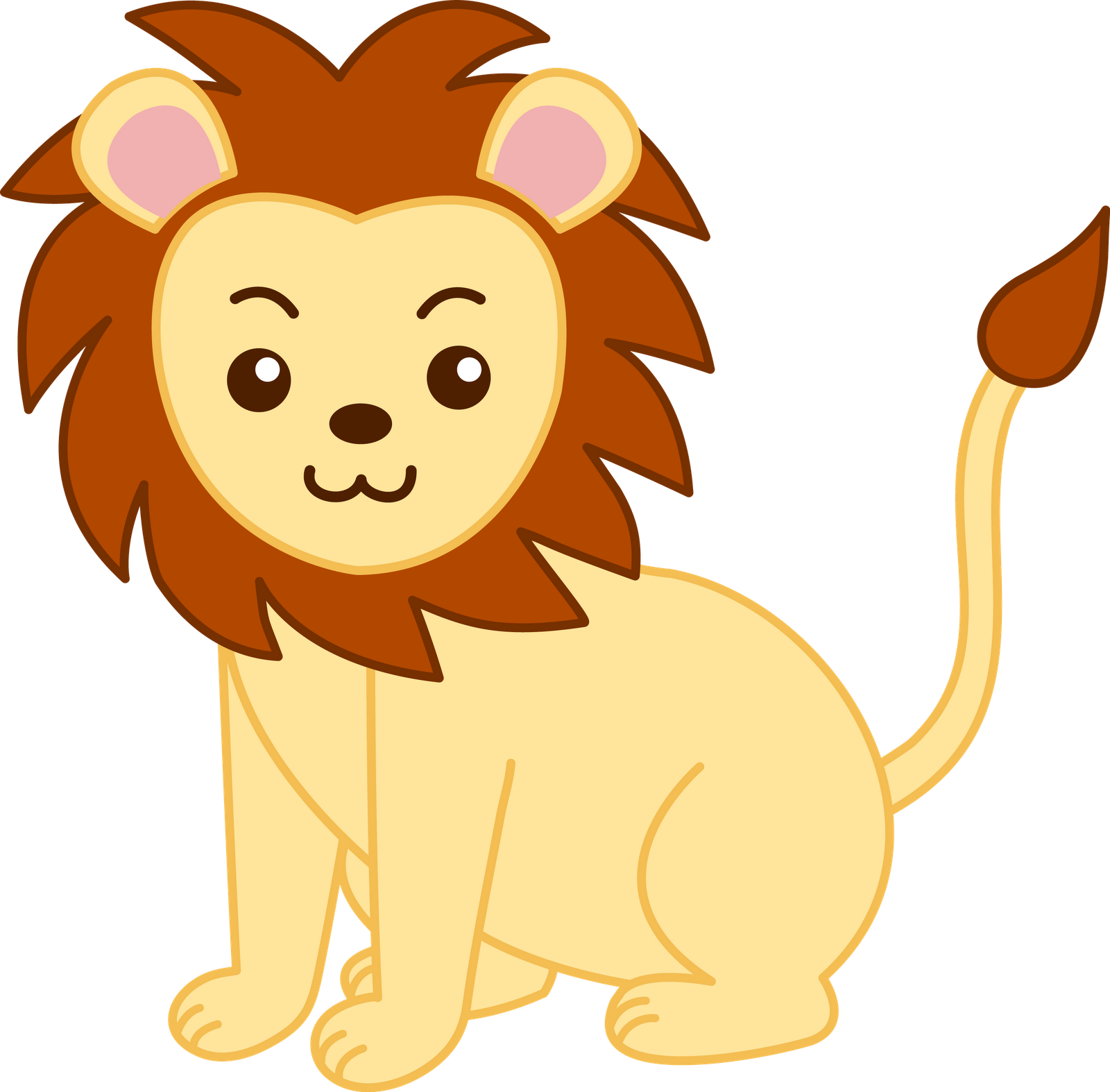 free lion cartoon clipart - photo #13