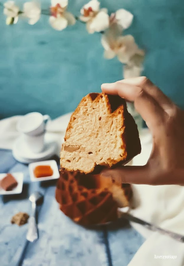 Bundt cake de dulce de batata, carne membrillo y nueces de california - TuvesyyoHago