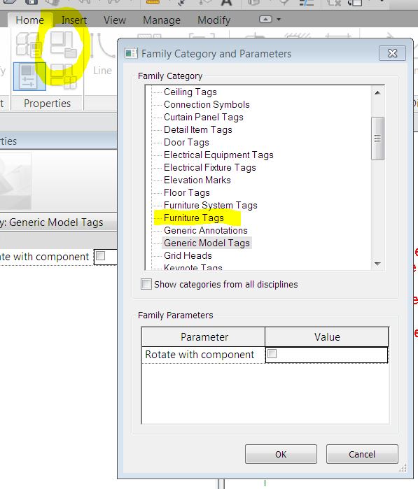 Revit for Interior Design Class Tags and Labels