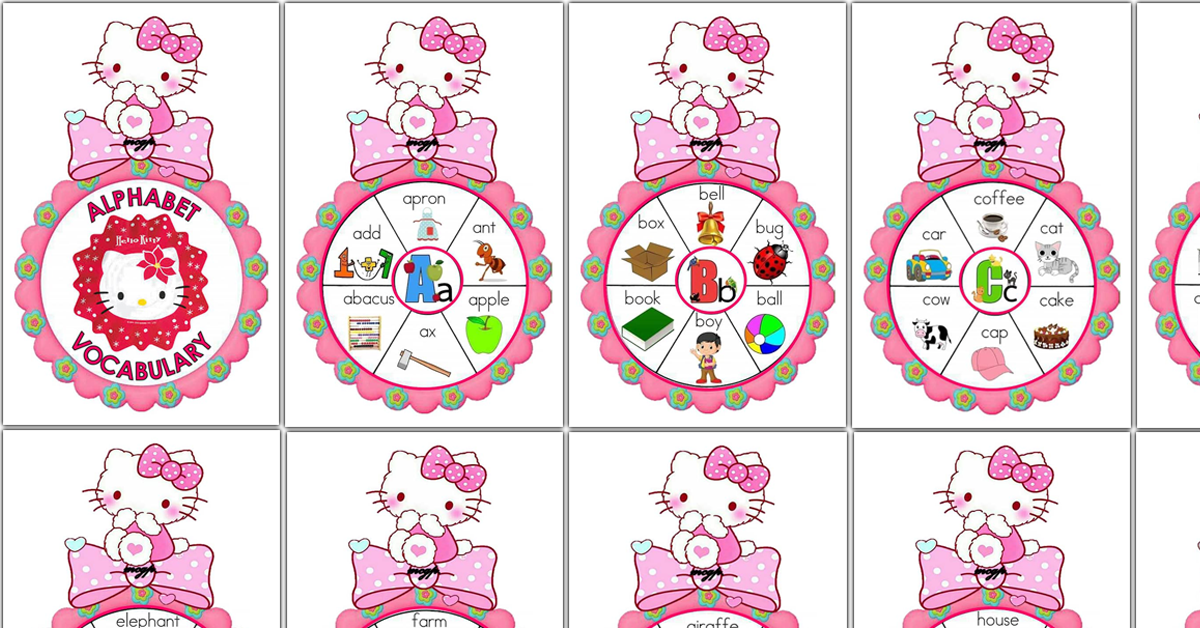 Vocabulary IM's (Hello Kitty) Ready to Print DepEd Tambayan