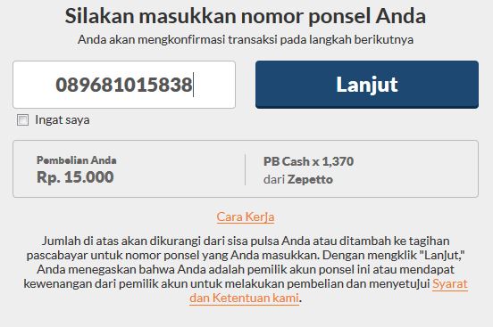 Cara Isi Cash Pb Zepetto Pakai Pulsa Gividia