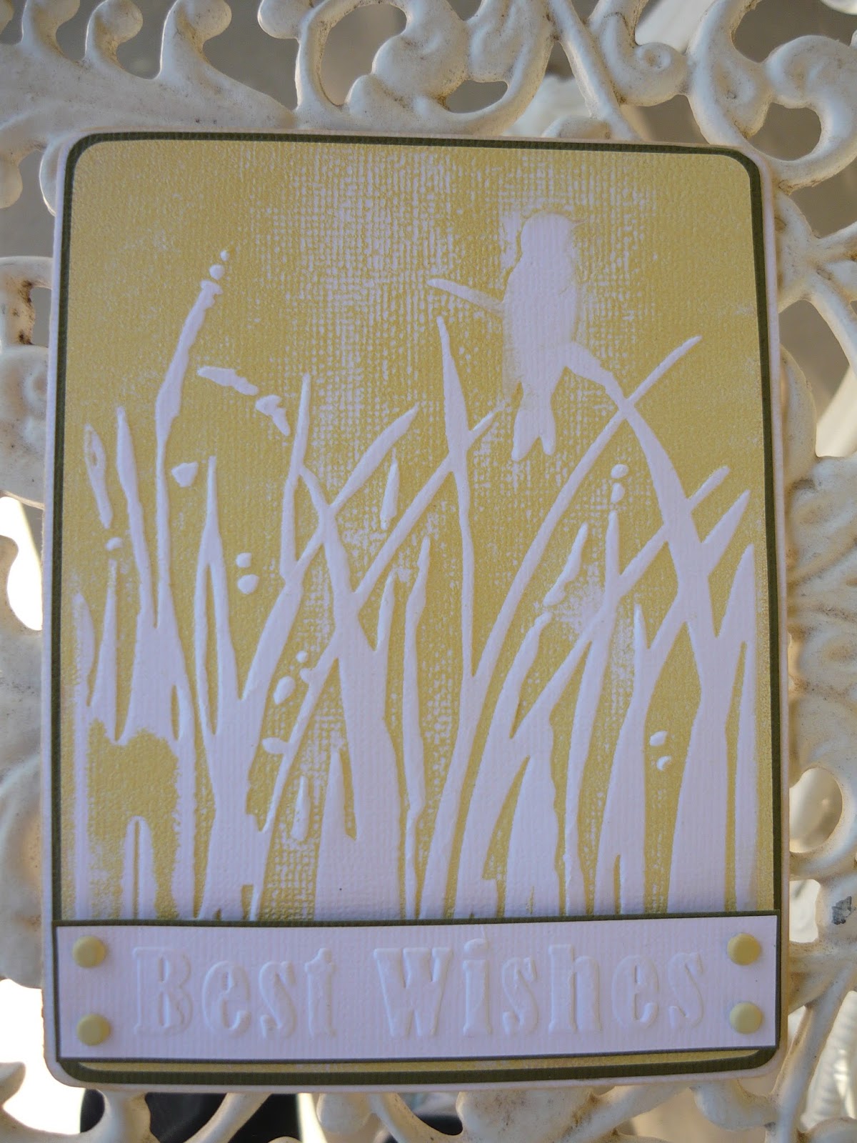 cricutlover Embossed card wet and dry embossing techniques