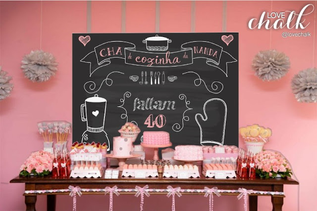 parede bolo chá de panela