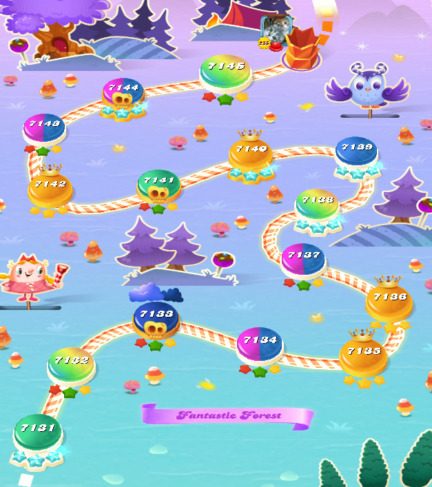 Candy Crush Saga level 7131-7145 Candy Crush Saga level 7131-7145