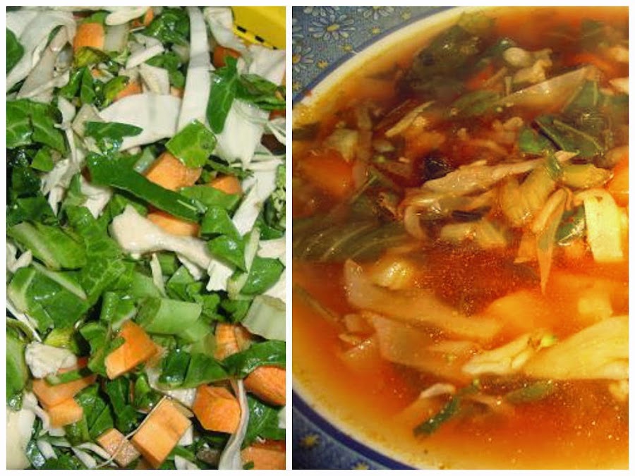 Sopa juliana de verduras