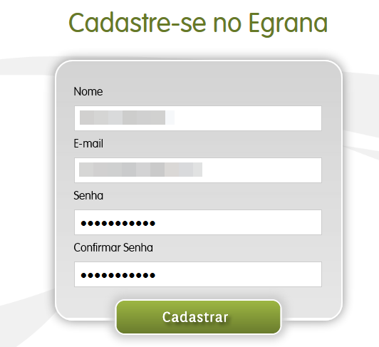 cadastrar no egrana cadastrar no egrana