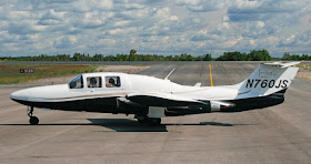 A Morane-Saulnier MS 760 similar to the one in which Mattei was travelling when he was killed