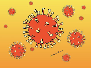 Coronavirus or Covid-19 Ilustration